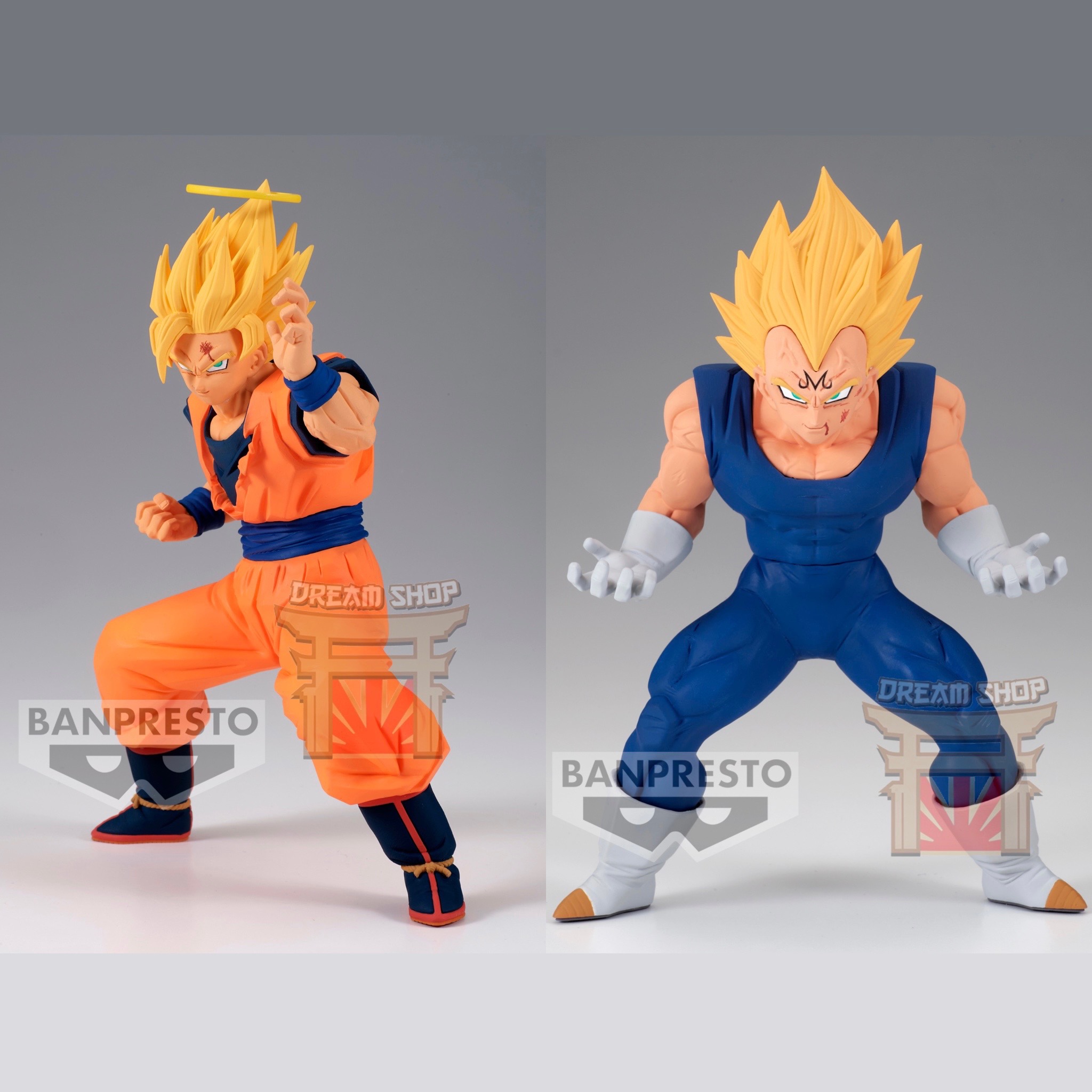 Matchmakers Majin Vegeta, SSJ2 Goku, Gxmateria Gohan 2 - DBZ Figures.com